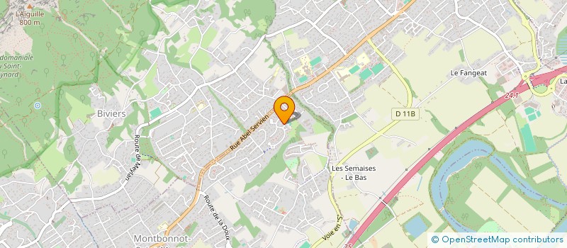 localisation de l'entreprise MONSIEUR CHRISTOPHE ESCALLIER  MONTBONNOT-SAINT-MARTIN