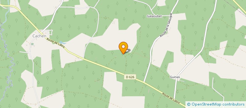 localisation de l'entreprise MONSIEUR CHRISTOPHE ESCOUBET  LENCOUACQ