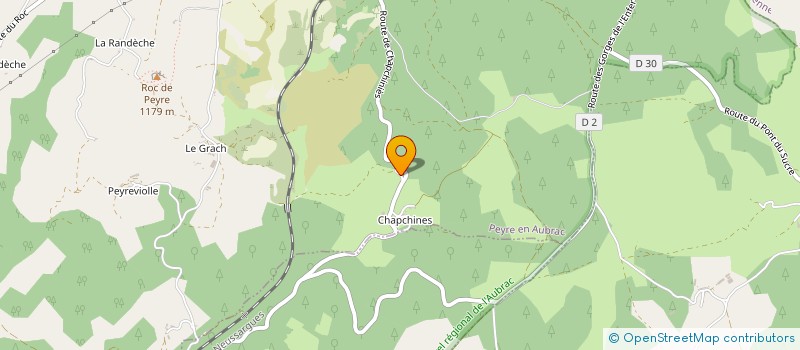 localisation de l'entreprise MONSIEUR CHRISTOPHE ESPINOSA  PEYRE EN AUBRAC