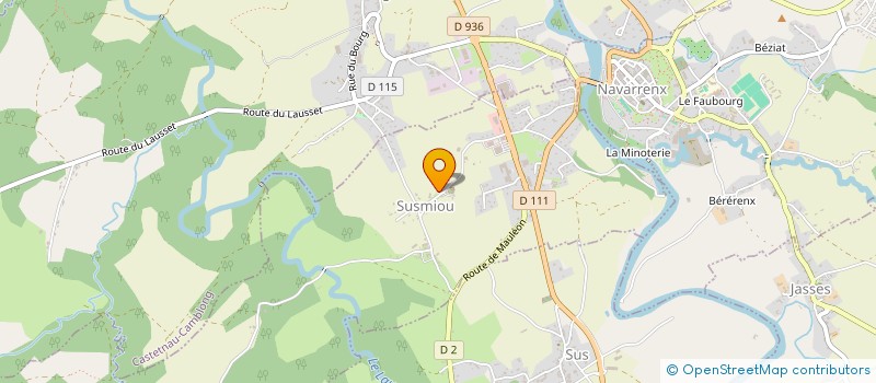 localisation de l'entreprise MONSIEUR CHRISTOPHE ESTEBEN  SUSMIOU