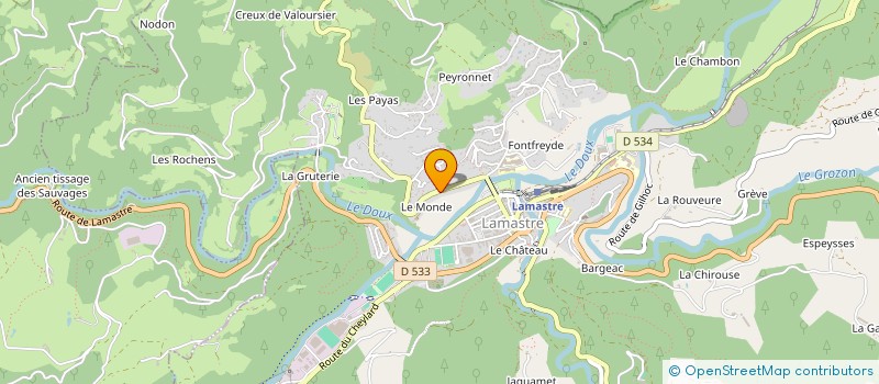 localisation de l'entreprise MONSIEUR CHRISTOPHE ETIENNE  LAMASTRE