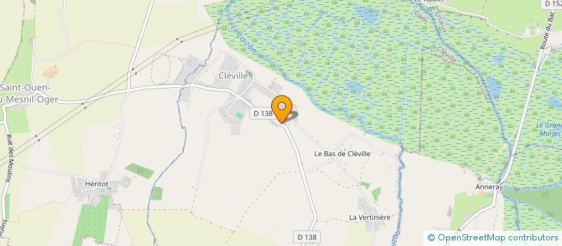 localisation de l'entreprise MONSIEUR CHRISTOPHE EUDE  CLEVILLE