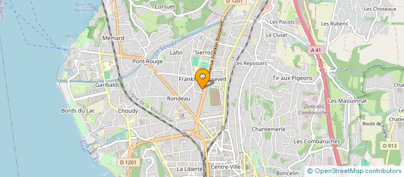 localisation de l'entreprise MONSIEUR CHRISTOPHE EUDELINE  AIX LES BAINS