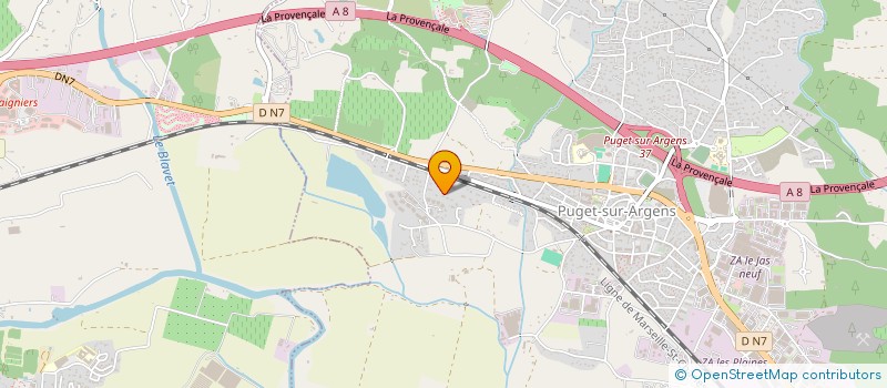 localisation de l'entreprise MONSIEUR CHRISTOPHE EUGONE  PUGET-SUR-ARGENS