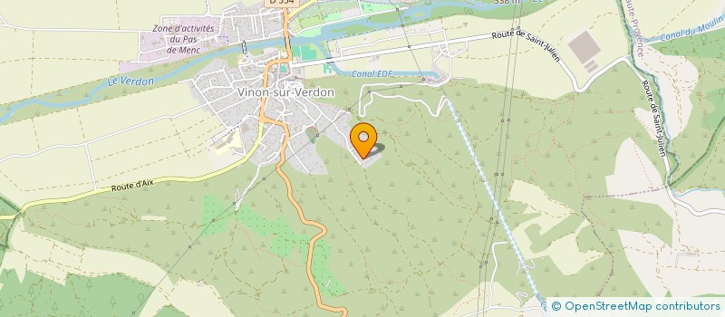 localisation de l'entreprise MONSIEUR CHRISTOPHE EVANNO  VINON-SUR-VERDON
