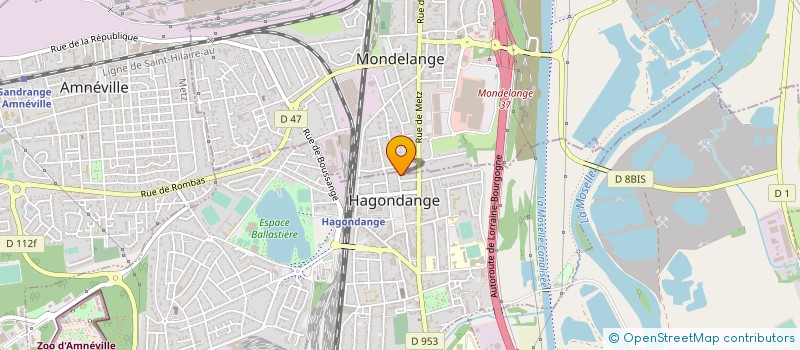 localisation de l'entreprise MONSIEUR CHRISTOPHE EVENO  HAGONDANGE