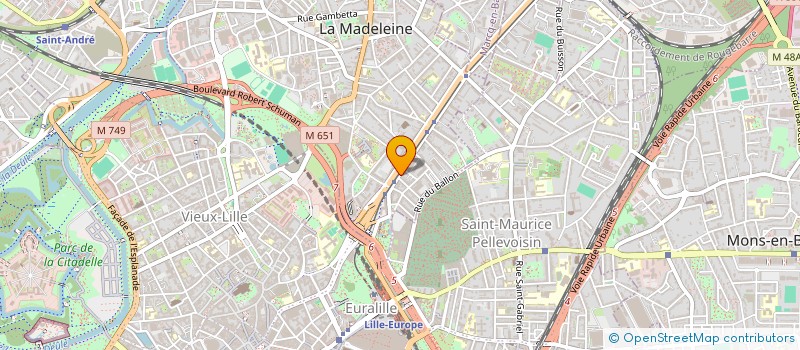 localisation de l'entreprise MONSIEUR CHRISTOPHE EVERAERE à LA MADELEINE