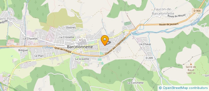 localisation de l'entreprise MONSIEUR CHRISTOPHE FABRE à BARCELONNETTE