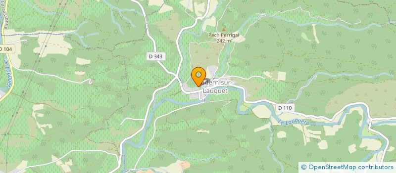 localisation de l'entreprise MONSIEUR CHRISTOPHE FABRE  LADERN-SUR-LAUQUET