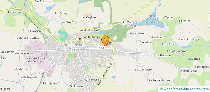 localisation de l'entreprise MONSIEUR CHRISTOPHE FADIER  ARGENTRE-DU-PLESSIS