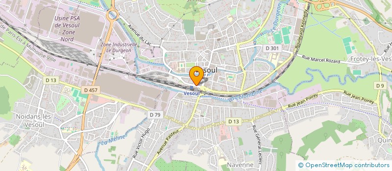 localisation de l'entreprise MONSIEUR CHRISTOPHE FAIVRE  VESOUL