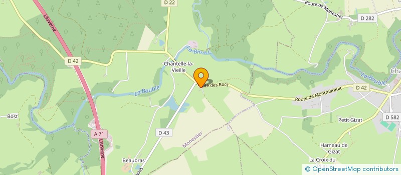 localisation de l'entreprise MONSIEUR CHRISTOPHE FAROPPA  MONESTIER