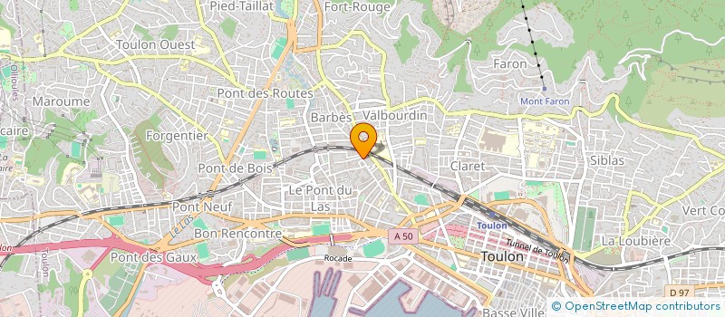 localisation de l'entreprise MONSIEUR CHRISTOPHE FARSAC  TOULON