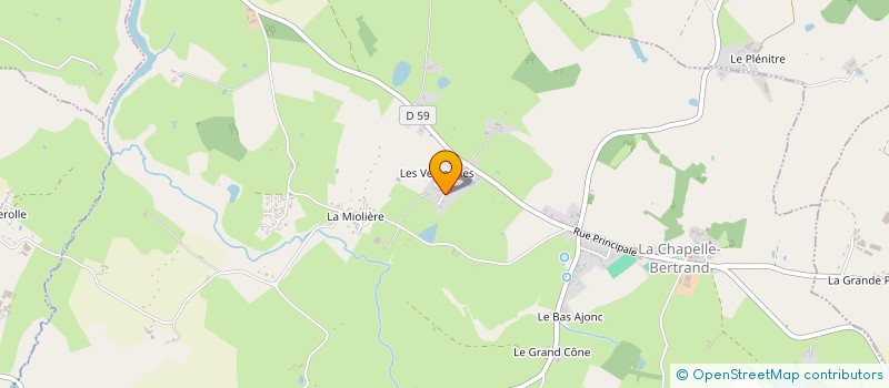 localisation de l'entreprise MONSIEUR CHRISTOPHE FAUCHER  LA CHAPELLE-BERTRAND