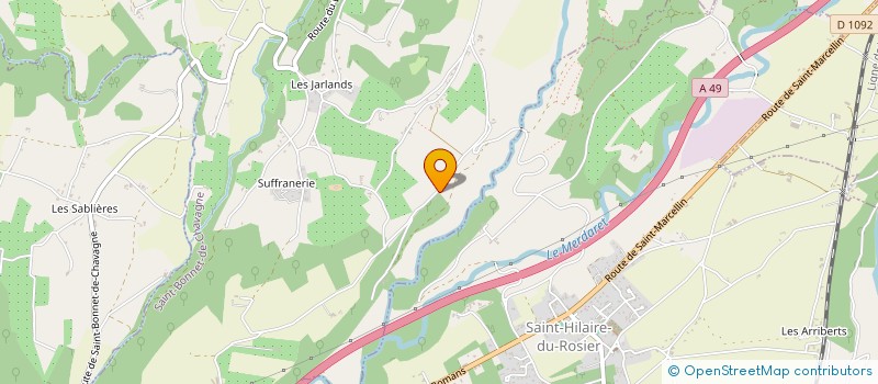 localisation de l'entreprise MONSIEUR CHRISTOPHE FAURE  SAINT-BONNET-DE-CHAVAGNE