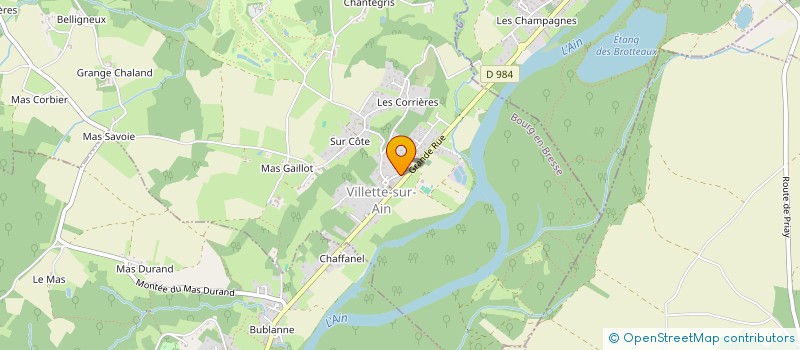 localisation de l'entreprise MONSIEUR CHRISTOPHE FAURE  VILLETTE-SUR-AIN