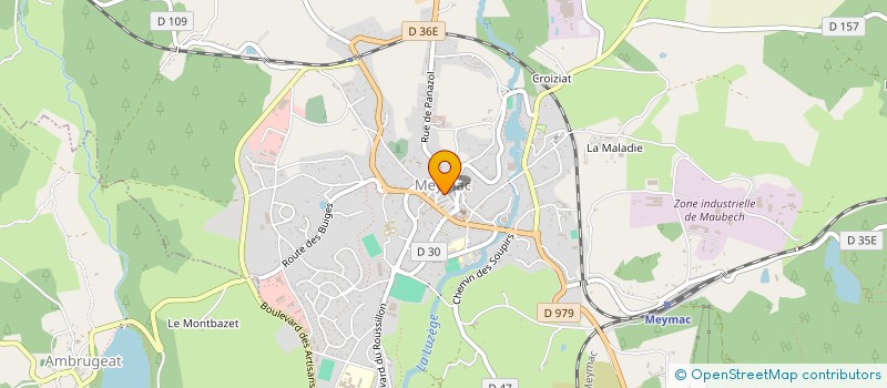 localisation de l'entreprise MONSIEUR CHRISTOPHE FAURE  MEYMAC