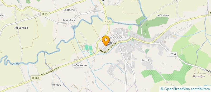 localisation de l'entreprise MONSIEUR CHRISTOPHE FAURE  MONSEGUR