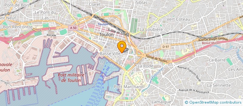 localisation de l'entreprise MONSIEUR CHRISTOPHE FAVARD à TOULON