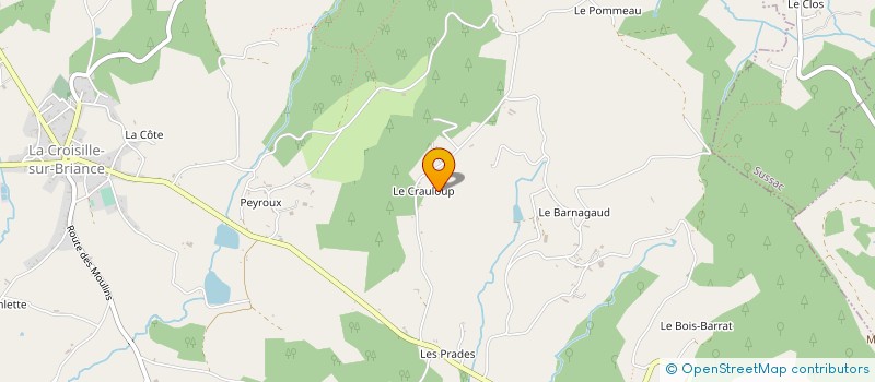 localisation de l'entreprise MONSIEUR CHRISTOPHE FAYE à LA CROISILLE-SUR-BRIANCE