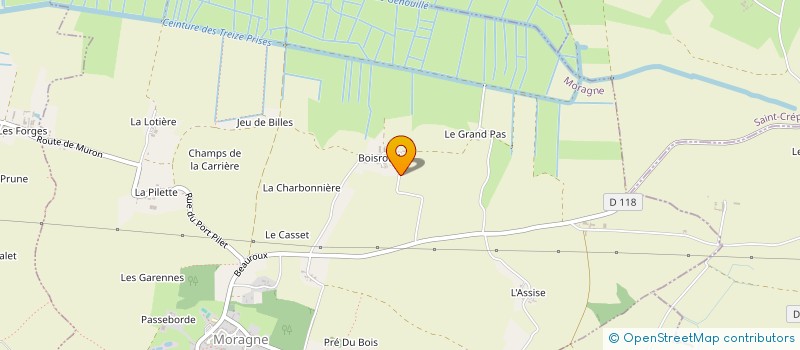 localisation de l'entreprise MONSIEUR CHRISTOPHE FEGAR  MORAGNE