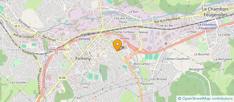 localisation de l'entreprise MONSIEUR CHRISTOPHE FELIX  FIRMINY