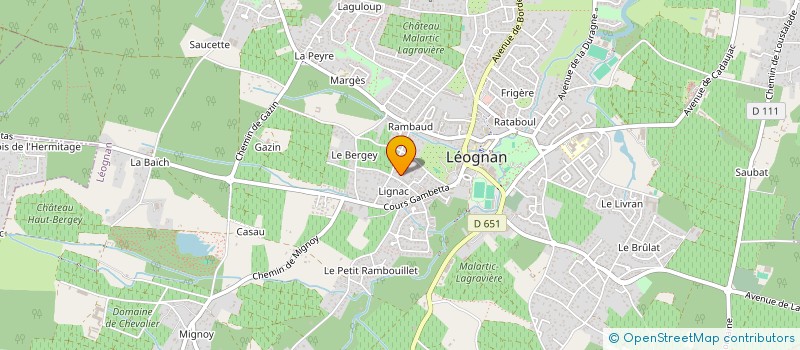 localisation de l'entreprise MONSIEUR CHRISTOPHE FERARY à LEOGNAN