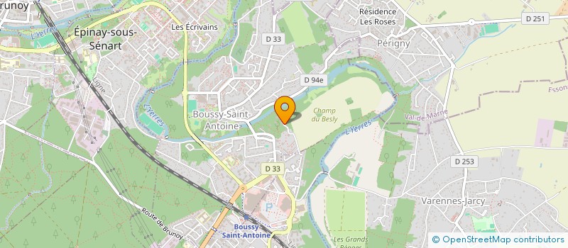 localisation de l'entreprise MONSIEUR CHRISTOPHE FERNANDEZ  BOUSSY-SAINT-ANTOINE