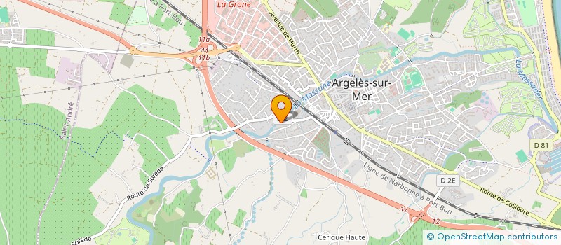 localisation de l'entreprise MONSIEUR CHRISTOPHE FERNANDEZ à ARGELES-SUR-MER