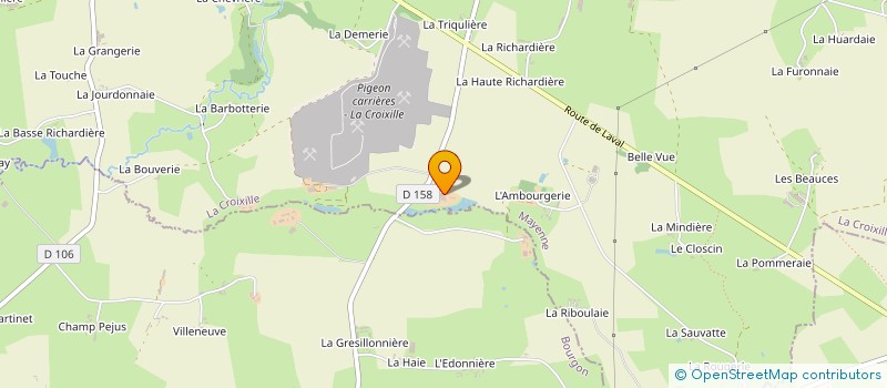 localisation de l'entreprise MONSIEUR CHRISTOPHE FERRE à LA CROIXILLE