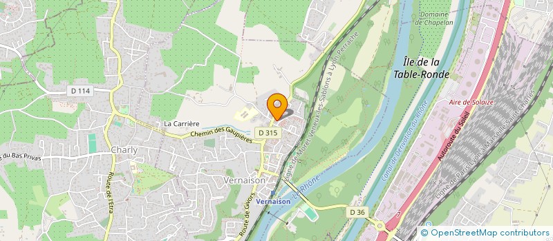 localisation de l'entreprise MONSIEUR CHRISTOPHE FERREIRA  VERNAISON