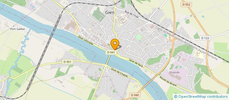 localisation de l'entreprise MONSIEUR CHRISTOPHE FERREIRA  GIEN