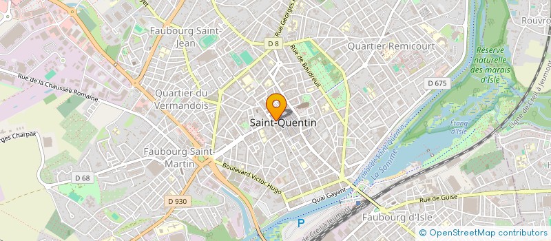 localisation de l'entreprise MONSIEUR CHRISTOPHE FERREIRA à SAINT-QUENTIN