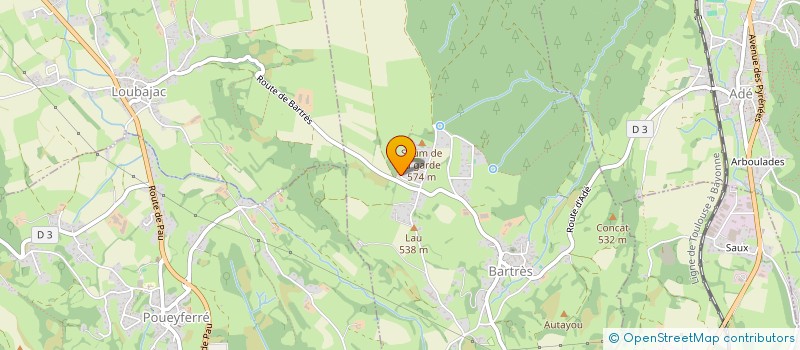 localisation de l'entreprise MONSIEUR CHRISTOPHE FERREIRA  BARTRES