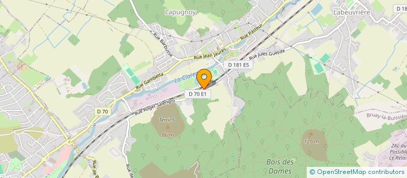 localisation de l'entreprise MONSIEUR CHRISTOPHE FIEVET  LAPUGNOY