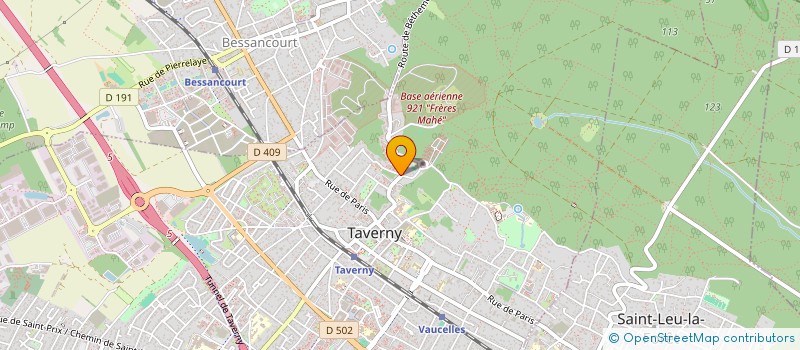 localisation de l'entreprise MONSIEUR CHRISTOPHE FIHUE  TAVERNY