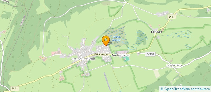 localisation de l'entreprise MONSIEUR CHRISTOPHE FIQUET  ARC-SOUS-CICON