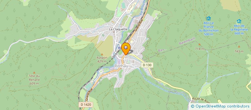localisation de l'entreprise MONSIEUR CHRISTOPHE FISCHBACH à ROTHAU