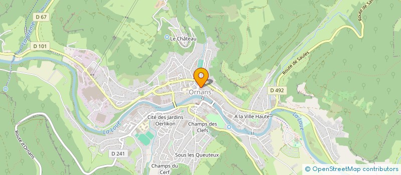 localisation de l'entreprise MONSIEUR CHRISTOPHE FLEURY à ORNANS