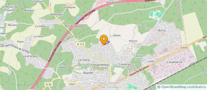 localisation de l'entreprise MONSIEUR CHRISTOPHE FLUSIN  SAINT-VINCENT-DE-TYROSSE