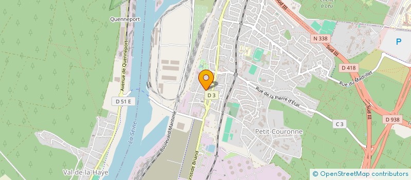 localisation de l'entreprise MONSIEUR CHRISTOPHE FOLLIN  PETIT-COURONNE