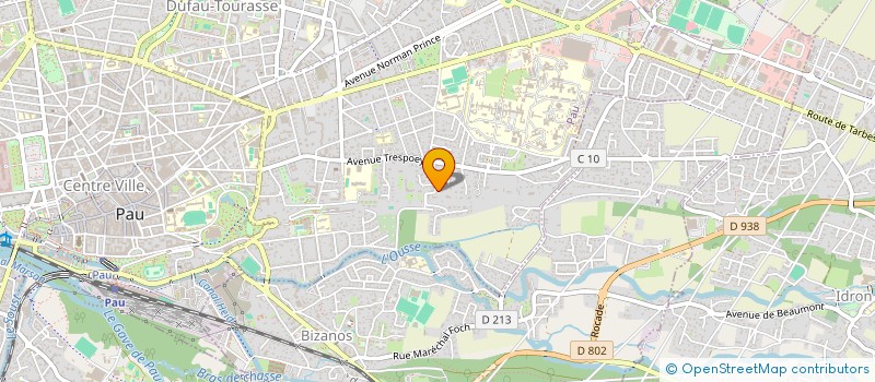 localisation de l'entreprise MONSIEUR CHRISTOPHE FONTAINE à PAU