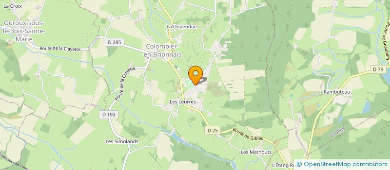 localisation de l'entreprise MONSIEUR CHRISTOPHE FORESTIER  COLOMBIER-EN-BRIONNAIS