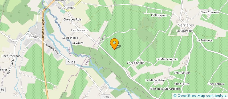 localisation de l'entreprise MONSIEUR CHRISTOPHE FORGEAU à VERRIERES