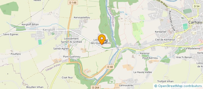 localisation de l'entreprise MONSIEUR CHRISTOPHE FORGET  KERGLOFF