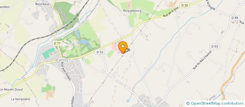 localisation de l'entreprise MONSIEUR CHRISTOPHE FORTIER  CANISY