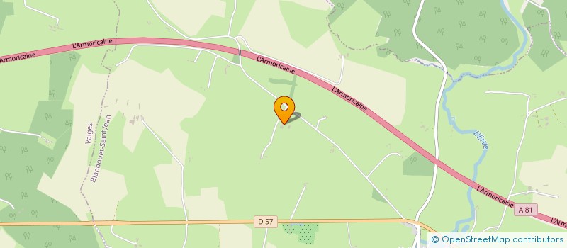 localisation de l'entreprise MONSIEUR CHRISTOPHE FOUCAULT  BLANDOUET-SAINT JEAN