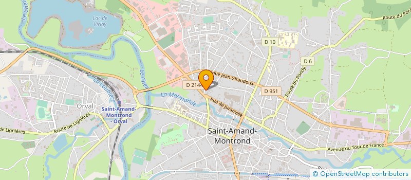 localisation de l'entreprise MONSIEUR CHRISTOPHE FOUCHARD  SAINT-AMAND-MONTROND