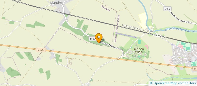 localisation de l'entreprise MONSIEUR CHRISTOPHE FOULON  MANDRES