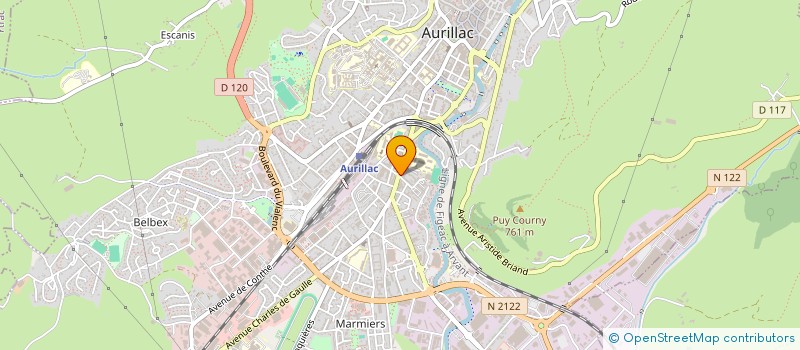 localisation de l'entreprise MONSIEUR CHRISTOPHE FOURAGE à AURILLAC